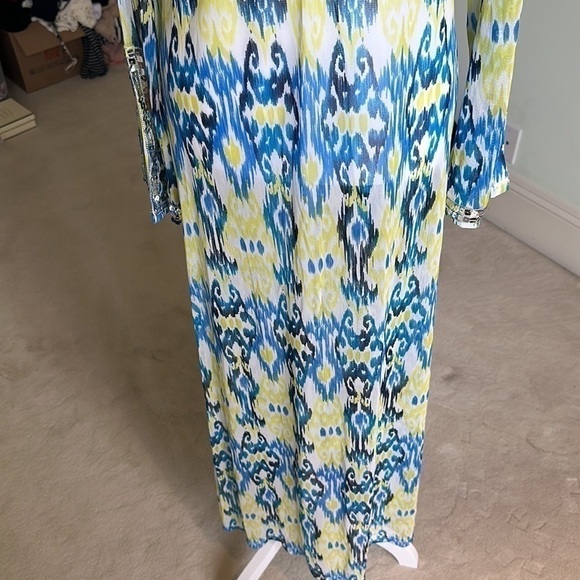 INC International Concepts Sheer Coverup with Silver Sequin Detail - Picture 3 of 8